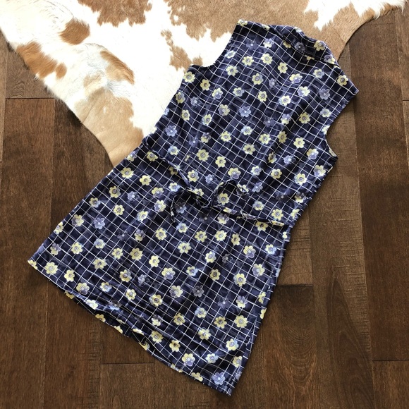 Vintage 90s Scarlet floral button down dress, M - Picture 4 of 7